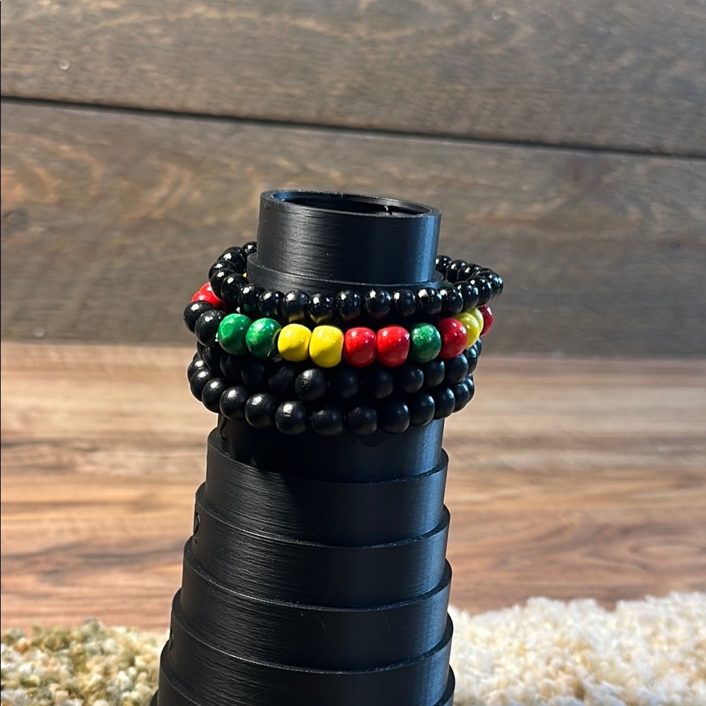 Multicolor Beaded Bracelet Set for Men Set of 4
